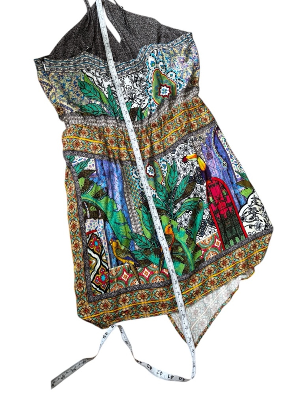 FARM Rio Green Multi Tropical Mini Dress - Picture 8 of 14